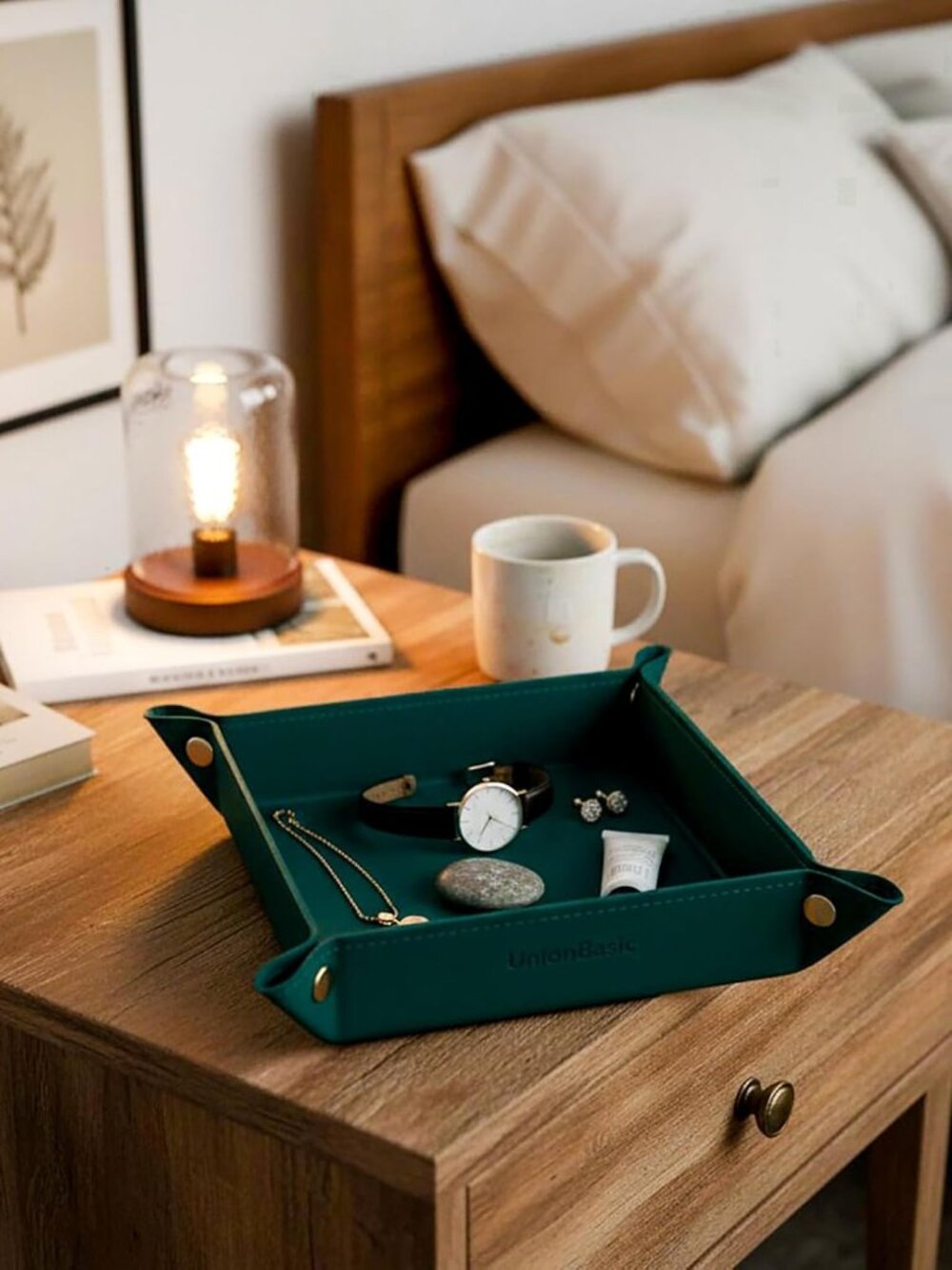 Valet Tray, Jewelry Tray for Rings Watches Earrings, Entryway Catchall Caddy for - Picture 2 of 9